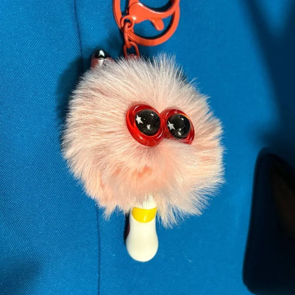 Cute Pom Pom Cat Phone Car Pendant Girl Key Chain Handbag Chain New